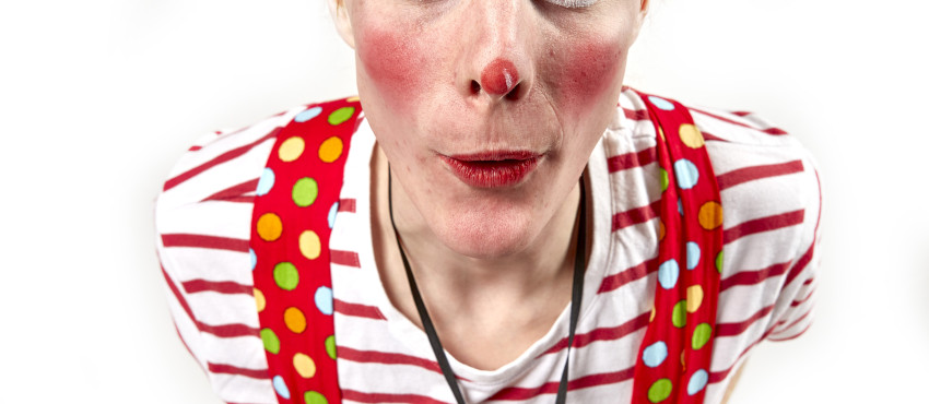 Clownen Banjo. Benjamin Erdtman.Fotograf Mats Samuelsson.