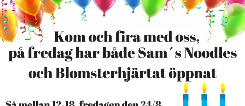 Kom och fira med oss